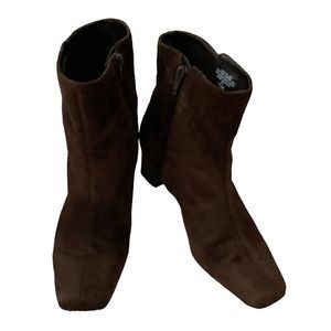 Nine West Brown Heeled Boots 7.5